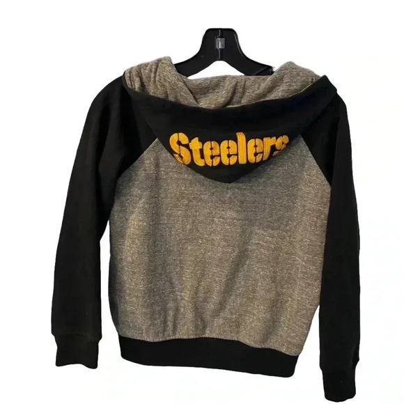 NFL Other - NFL Pittsburgh Steelers Youth L (14/16) Athletic Hoodie Sweatshirt Gray & Black